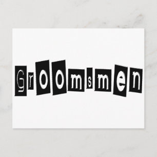 Groomsmenの複数形 ポストカード