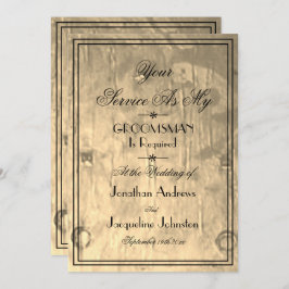 Groomsmenカッコいいは私のGroomsman提案になる 招待状