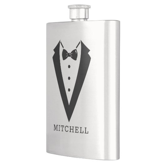Groomsmenギフトフラスクギフトパーソナライズされたギフト フラスク (左)