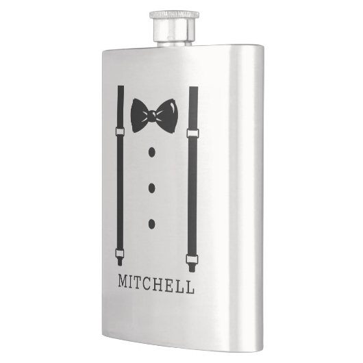 Groomsmenギフトフラスクギフトパーソナライズされたギフト フラスク (左)