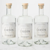 Groomsmenギフト – モノグラム結婚式の引き出物花婿介添人 リキュールボトルラベル (ボトル)