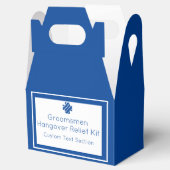 Groomsmenハングオーバーレリーフ、 浮き彫りキットフェイスボックス フェイバーボックス (オープン)