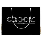 Groomsmenバチュラーパーティカスタム ラージペーパーバッグ (正面)