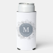 Groomsmenパーソナライズされたの複数形 スリム缶クーラー (Seltzer裏面)