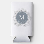 Groomsmenパーソナライズされたの複数形 スリム缶クーラー (裏面)