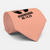 Groomsmenパーソナライズされたギフト ネクタイ (ロール)