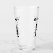 groomsmenパーソナライズされた,エレガントスタイリッシュ タンブラーグラス (左)