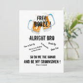 Groomsmen提案招待状 招待状 (スタンド正面)