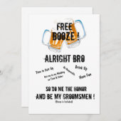 Groomsmen提案招待状 招待状 (正面/裏面)