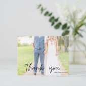 Groomsmen花婿介添人結婚の写真ありがとう ポストカード (スタンド正面)