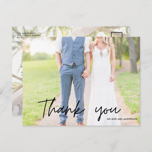 Groomsmen花婿介添人結婚の写真ありがとう ポストカード (正面/裏面)