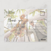 Groomsmen花婿介添人結婚の写真ありがとう ポストカード (裏面)