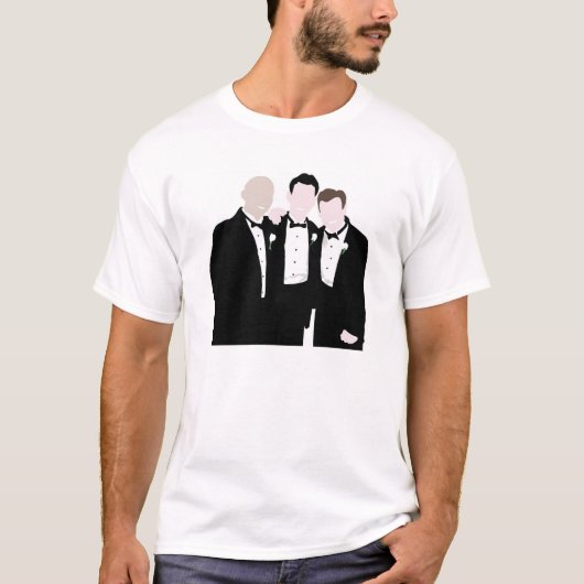 Groomsmen in Black Tie写真 Tシャツ (正面)