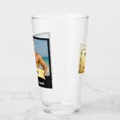 Groomsmen Pint Glassシリーズ： Sip Saver タンブラーグラス (左)