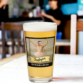 Groomsmen Pint Glassシリーズ： The Barre Tender タンブラーグラス