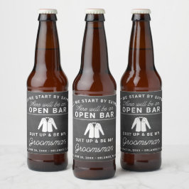 Groomsmen Proposal Beerラベル ビールラベル