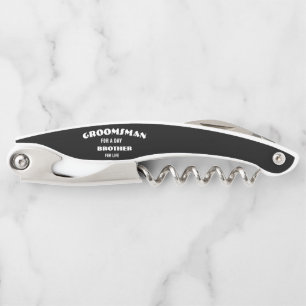 Groomsmen Proposal Glass、1日のgroomsman ソムリエナイフ