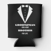 Groomsmen Proposal Glass、1日のgroomsman 缶クーラー (正面)