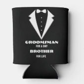 Groomsmen Proposal Glass、1日のgroomsman 缶クーラー (裏面)