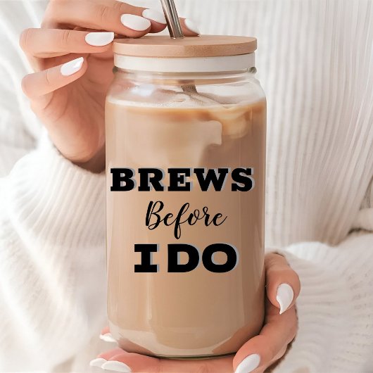 Groomsmen Proposal Glass, Brew before I do ガラス缶