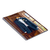 Groomsmen’s Tuxedo | Wedding Bachelor Watercolor ノートブック (右側)