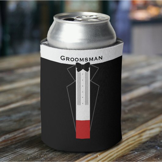 Groomsmen Tuxedoパーソナライズされたの結婚クーラーボックス 缶クーラー