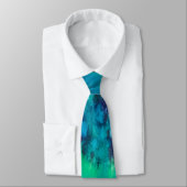 Groomsmen Wedding Tie with Tie Dye Pattern ネクタイ (タイ)