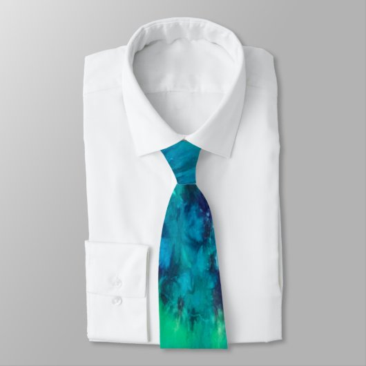 Groomsmen Wedding Tie with Tie Dye Pattern ネクタイ (タイ)