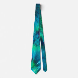 Groomsmen Wedding Tie with Tie Dye Pattern ネクタイ