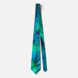 Groomsmen Wedding Tie with Tie Dye Pattern ネクタイ