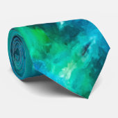 Groomsmen Wedding Tie with Tie Dye Pattern ネクタイ (ロール)