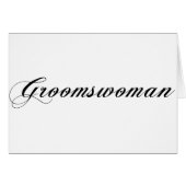 Groomswoman (正面横)