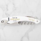 Groomswoman Thank You 1920sギャツビー結婚式の引き出物 ソムリエナイフ (正面)