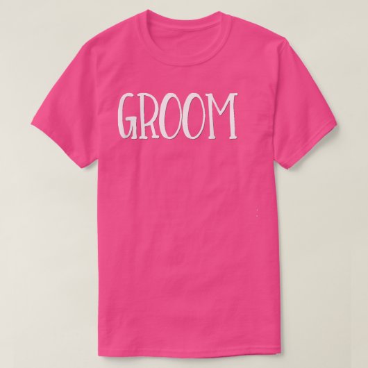 GroomWedding Party Bride Husband Bachelor Party  Tシャツ (デザイン正面)