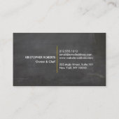 Groonキッチンコラージュの背景 名刺 (裏面)