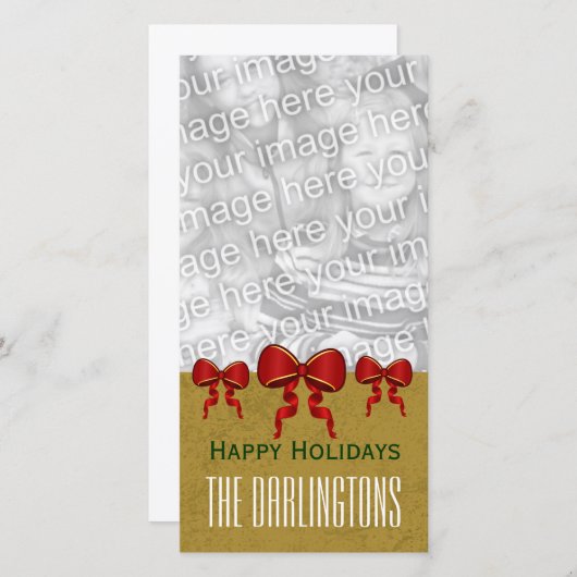 GROON赤い弓と金ゴールドメリークリスマスV11 シーズンカード