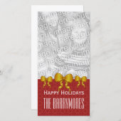 GROON金ゴールド弓楽しいクリスマスV9 シーズンカード (正面/裏面)