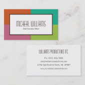 Groon Color Block CEO企業の名刺 名刺 (正面/裏面)