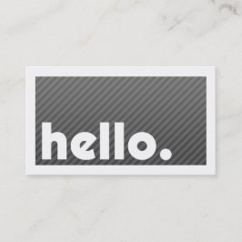 Groon HELLO Blackストライプ 名刺