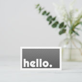 Groon HELLO Blackストライプ 名刺 (スタンド正面)