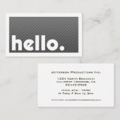 Groon HELLO Blackストライプ 名刺 (正面/裏面)