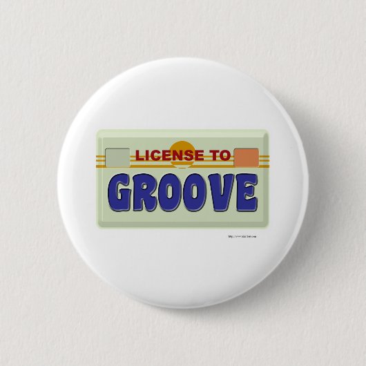 Grooveおもしろいロゴへのライセンスパーティーデザイン 缶バッジ (正面)