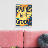 Grooveオプションに大きさが含まれる2 キャンバスプリント (インサイチュ (リビング))