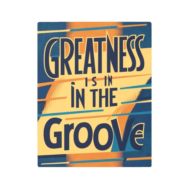 Grooveオプションに大きさが含まれる2 メタルプリント (正面)