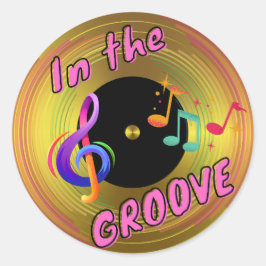 GROOVE （レコードの復活） ラウンドシール
