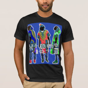 Groove Kings:ヴィンテージ中心シルエット男性 Tシャツ