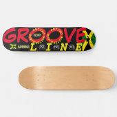 GROOVE LINE 8 1/4" スケートボードデッキ (横)