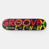 GROOVE LINE 8 1/4" スケートボードデッキ (横)