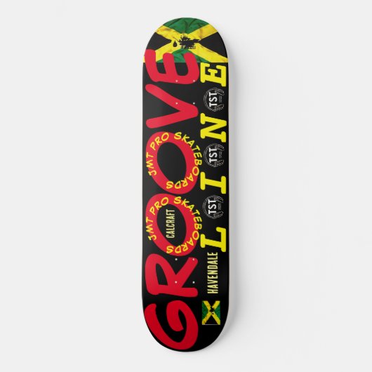GROOVE LINE 8 1/4" スケートボードデッキ (正面)