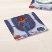 Groove Train スクエアペーパーコースター (アングル)